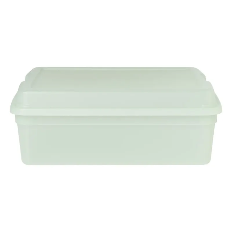 Xenos Opbergboxen-Iris clearbox - 10 liter - groen