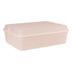 Xenos Opbergboxen-Iris clearbox - 13 liter - roze