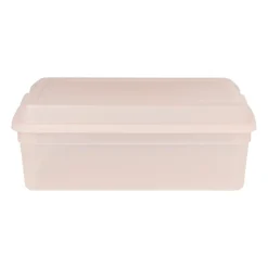 Xenos Opbergboxen-Iris clearbox - 10 liter - roze