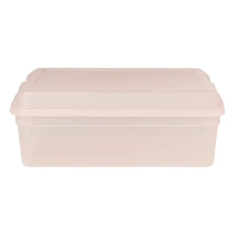Xenos Opbergboxen-Iris clearbox - 10 liter - roze