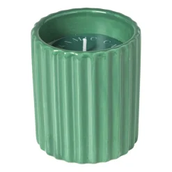 Xenos Kaars In Glas-Kaars in potje - groen - ø7.8x9 cm