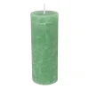 Xenos Stompkaarsen-Kaars rustiek - appel groen - ø7x18 cm