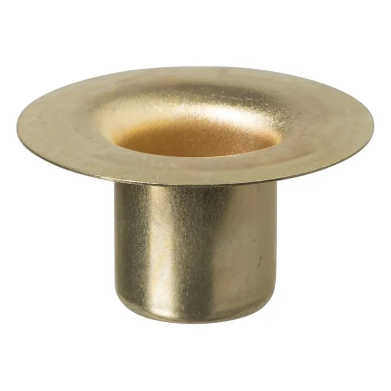 Xenos Kandelaars-Kaarsenhouder voor fles - goud - ø5x2.6 cm