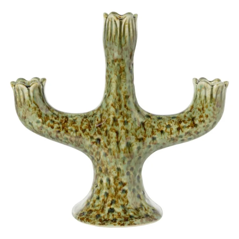 Xenos Kandelaars-Kandelaar cactus - groen - 21.5x21.5x9.7 cm