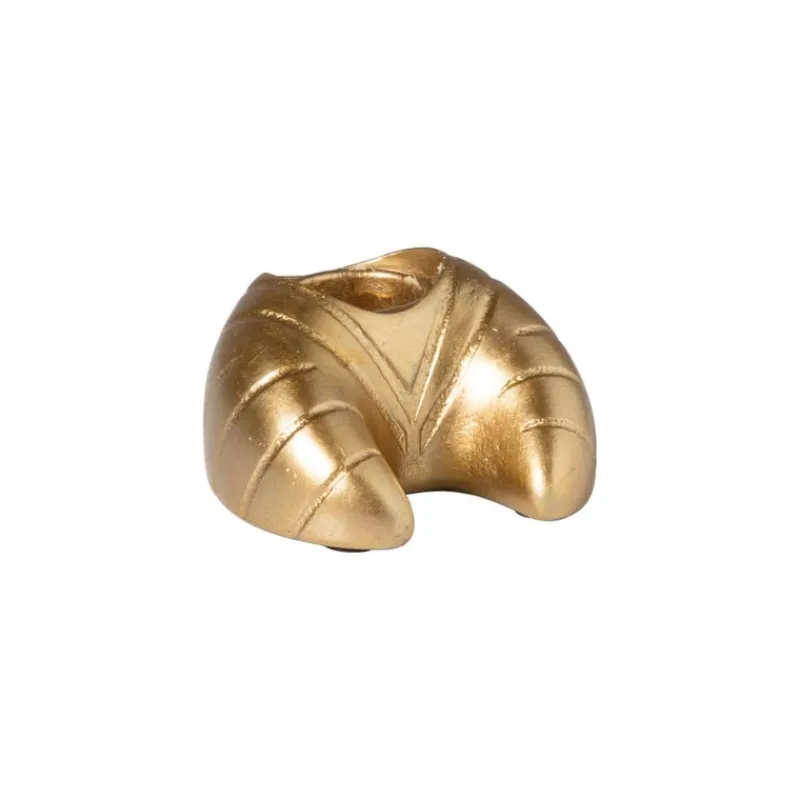 Xenos Kandelaars-Kandelaar croissant Monique - goud - 4x6.5x6.5 cm