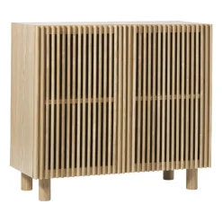 Xenos Kast Met Deuren|Dressoir-Kast Japandi met 2 deuren - bruin - 80x72x33 cm