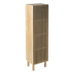 Xenos Kast Met Deuren-Kast Japandi smal - bruin - 145x40x33 cm