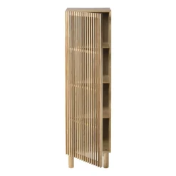 Xenos Kast Met Deuren-Kast Japandi smal - bruin - 145x40x33 cm