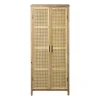 Xenos Kast Met Deuren-Kast webbing Lombok - bruin - 165x70x40 cm
