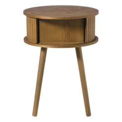 Xenos Nachtkastjes-Kastje Uppsala rond - bruin - ø40x54 cm