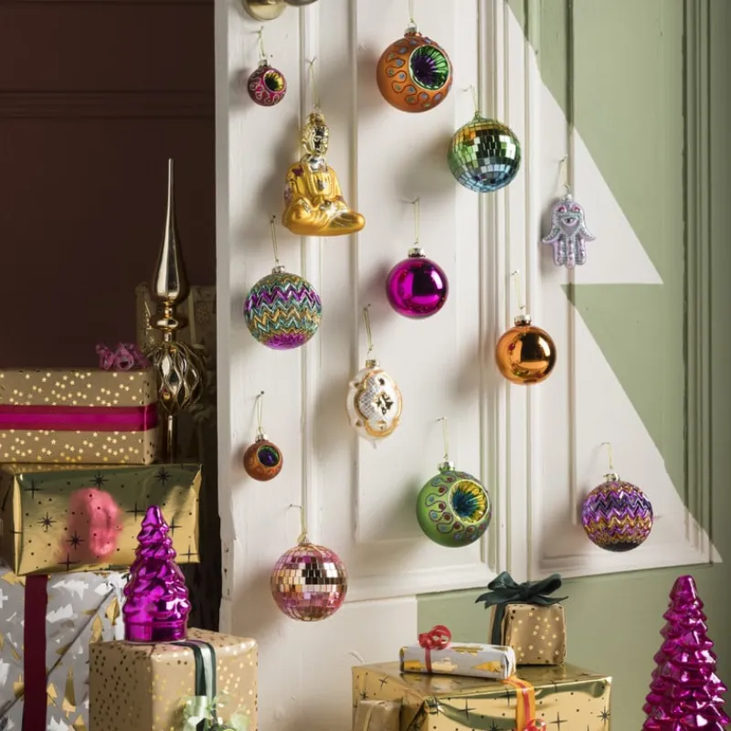 Xenos Kerst Inpakken-Kerst inpakpapier boom - zilver/goud - 70x200 cm