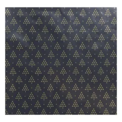 Xenos Kerst Inpakken-Kerst inpakpapier kerstboom - zwart - 70x200 cm