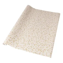 Xenos Kerst Inpakken-Kerst inpakpapier roze sterren - multikleur - 70x200 cm