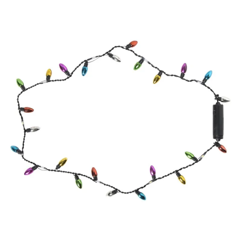 Xenos Kerstverlichting|Kerstboom Verlichting-Kerst lichtslinger met lampjes - multikleur - 90 cm