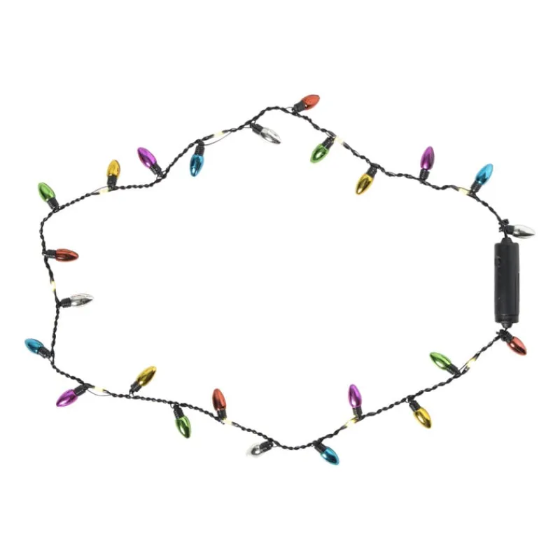 Xenos Kerstverlichting|Kerstboom Verlichting-Kerst lichtslinger met lampjes - multikleur - 90 cm