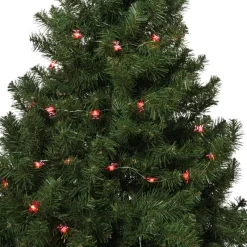 Xenos Kerstverlichting|Kerstboom Verlichting-Kerst lichtslinger met strikjes - rood - 1.9 meter