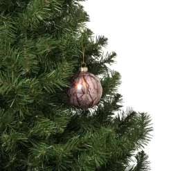 Xenos Kerstballen-Kerstbal bleeding - paars