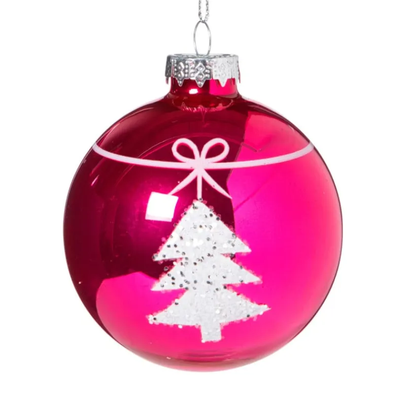 Xenos Kerstballen-Kerstbal boom - rood - diverse varianten