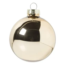 Xenos Kerstballen-Kerstbal box - goudkleurig - set van 8