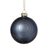 Xenos Kerstballen-Kerstbal cirkels stipjes - bruin