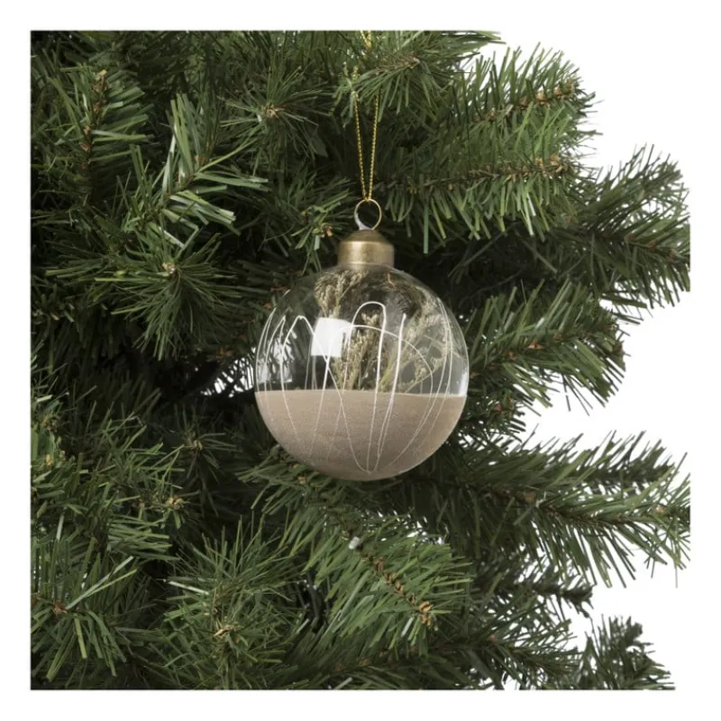 Xenos Kerstballen-Kerstbal droogbloem - diverse varianten - Ø8 cm