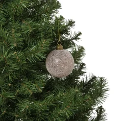 Xenos Kerstballen-Kerstbal frozen - bruin