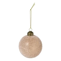 Xenos Kerstballen-Kerstbal frozen - lichtbruin