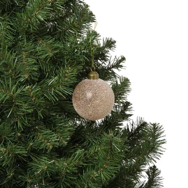Xenos Kerstballen-Kerstbal frozen - lichtbruin