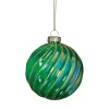 Xenos Kerstballen-Kerstbal gedraaid - groen