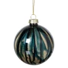 Xenos Kerstballen-Kerstbal glossy - blauw