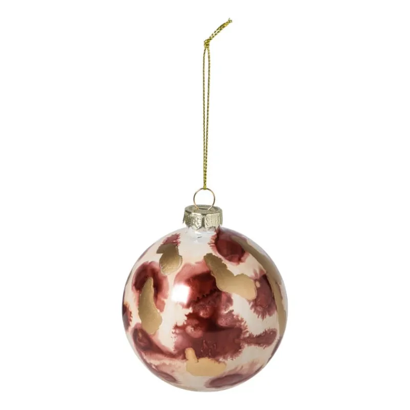 Xenos Kerstballen-Kerstbal glossy - bordeauxrood