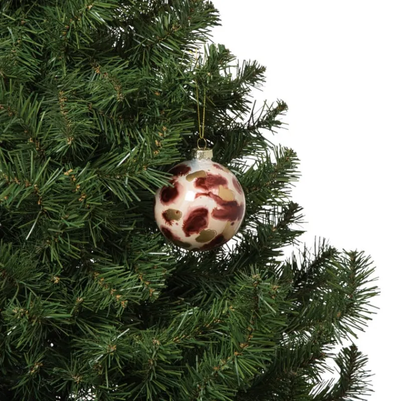Xenos Kerstballen-Kerstbal glossy - bordeauxrood