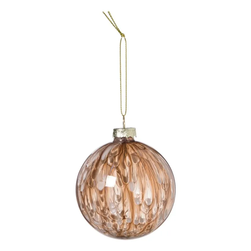 Xenos Kerstballen-Kerstbal glossy - bruin