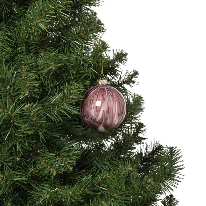 Xenos Kerstballen-Kerstbal glossy - paars