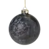 Xenos Kerstballen-Kerstbal mat satijn - zwart