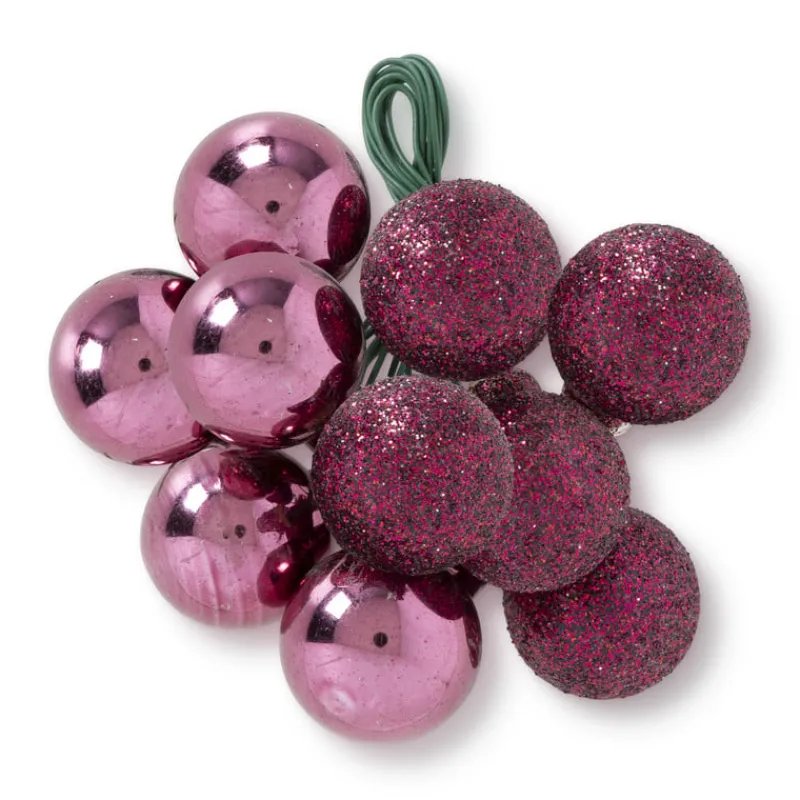 Xenos Kerstballen-Kerstbal op steker - rood