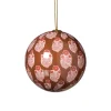 Xenos Kerstballen-Kerstbal print - rood/beige