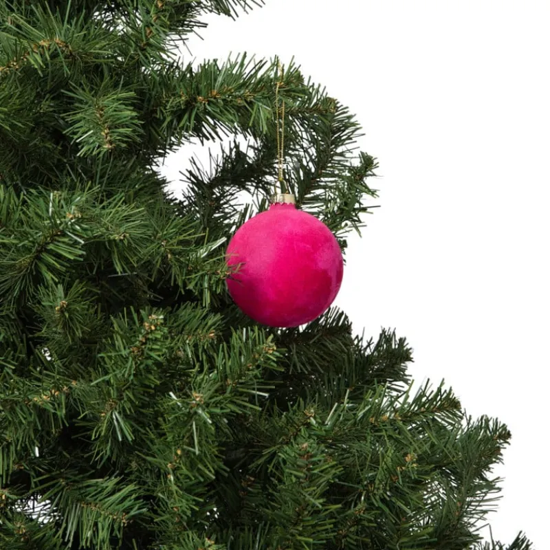 Xenos Kerstballen-Kerstbal velvet - multikleur - diverse varianten
