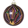 Xenos Kerstballen-Kerstbal zebra - glas - ø8 cm