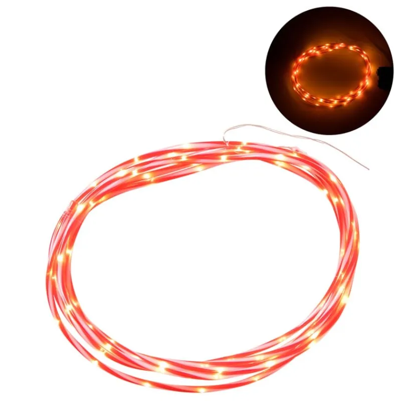 Xenos Kerstverlichting|Kerstboom Verlichting-Kerstdraad candy cane - rood/wit - 5 meter