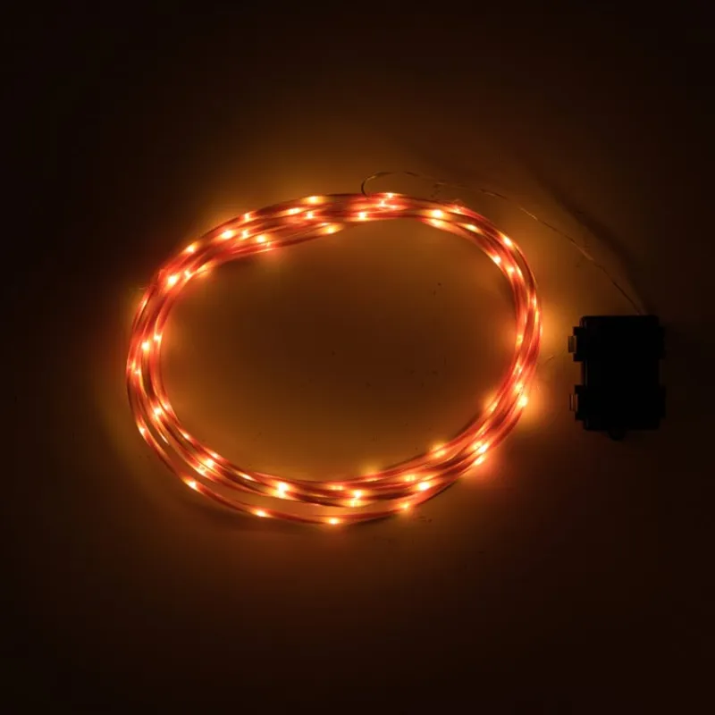 Xenos Kerstverlichting|Kerstboom Verlichting-Kerstdraad candy cane - rood/wit - 5 meter