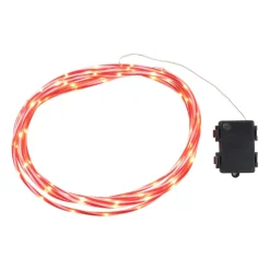 Xenos Kerstverlichting|Kerstboom Verlichting-Kerstdraad candy cane - rood/wit - 5 meter