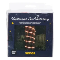 Xenos Kerstverlichting|Kerstboom Verlichting-Kerstdraad candy cane - rood/wit - 5 meter