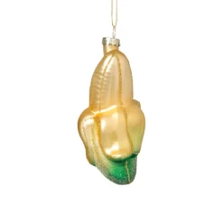 Xenos Kersthangers|Kerstballen-Kersthanger banaan - geel - 12x6.5x5.5 cm