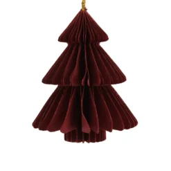 Xenos Kersthangers|Kerstballen-Kersthanger boom - papier - ø8 cm