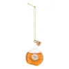 Xenos Kersthangers|Kerstballen-Kersthanger brandy - oranje - 9.5x6.5x3 cm