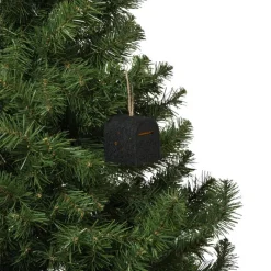 Xenos Kerstverlichting|Kersthangers-Kersthanger brievenbus - zwart - 6.5x6x4.5 cm
