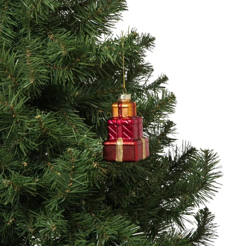 Xenos Kersthangers|Kerstballen-Kersthanger cadeautjes - diverse varianten - 9.8x5.5x5 cm