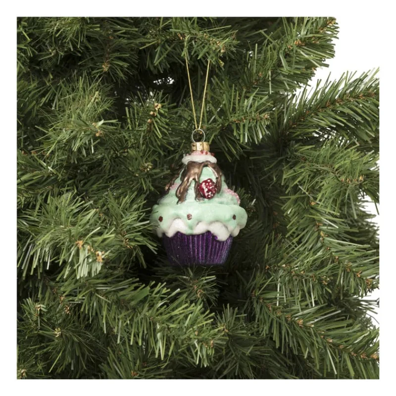 Xenos Kersthangers|Kerstballen-Kersthanger cupcake - diverse varianten - ø7x10 cm
