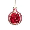 Xenos Kersthangers|Kerstballen-Kersthanger granaatappel - rood - ø7x8.5 cm